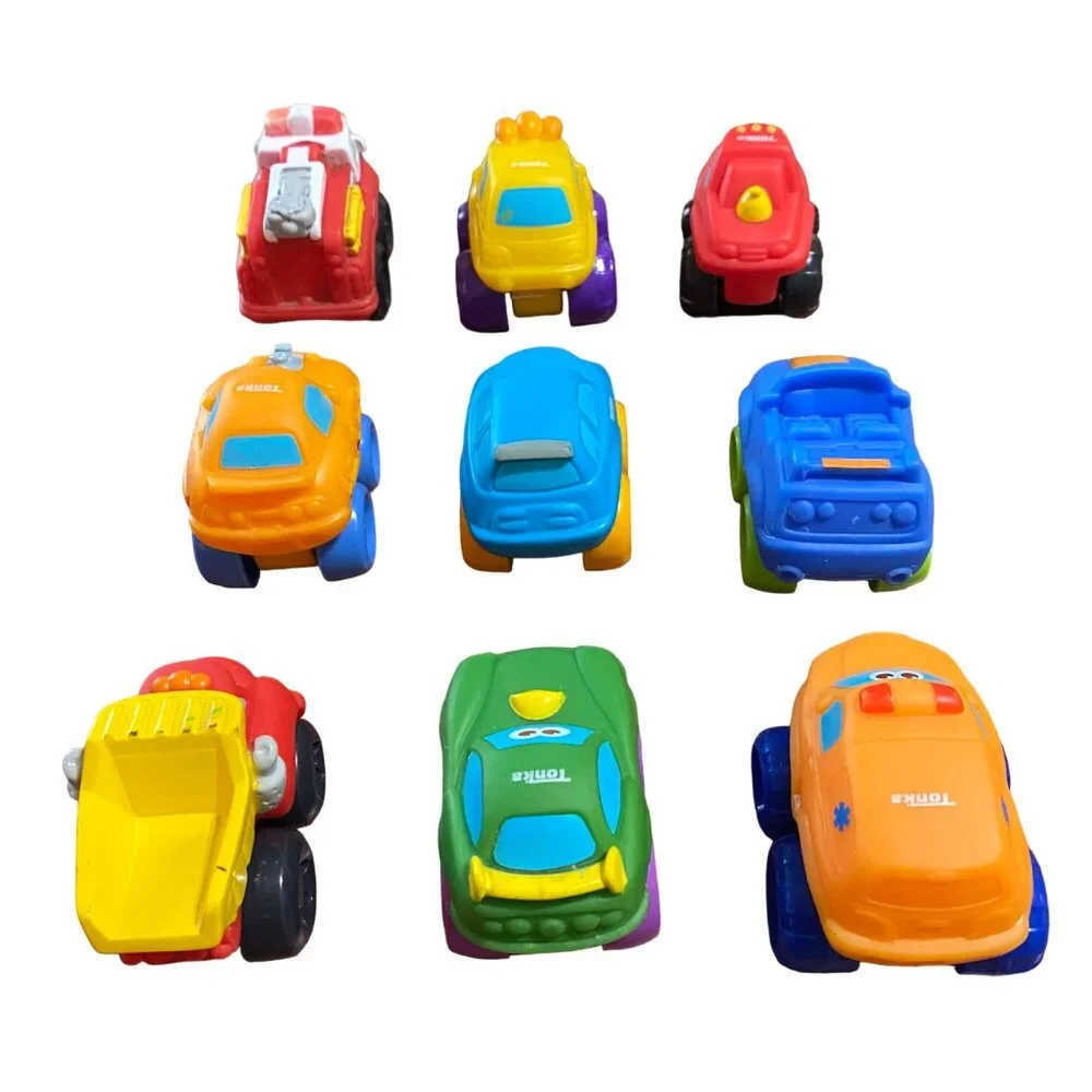 Tonka LIttle Chuck and Friends Mini Vehicles Lot‎ of 9 Anthropomorphic Rolling